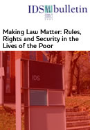This is the cover to Making Law Matter: Rules, Rights and Security in the Lives of the Poor